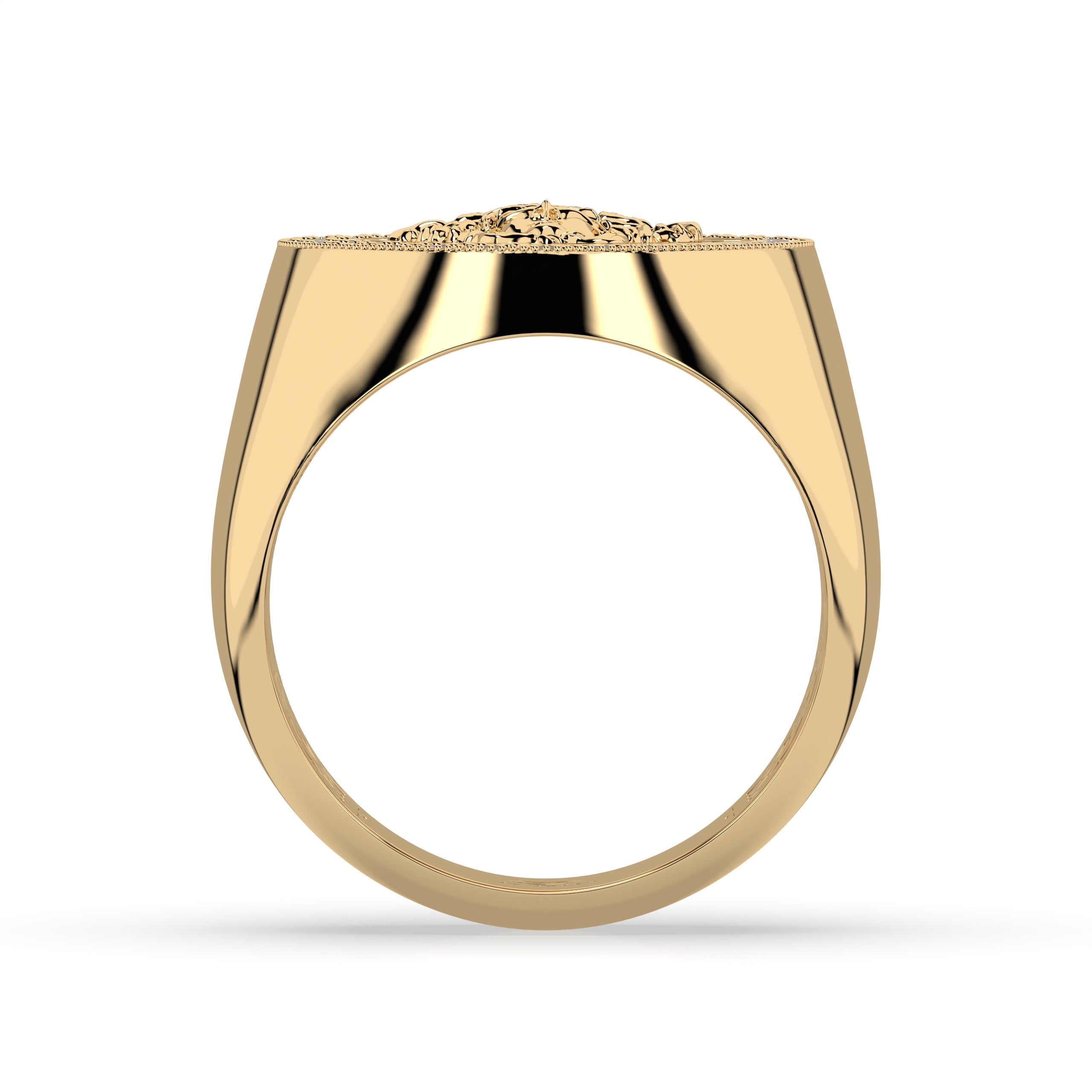 9ct Gold and Diamond Medusa Ring