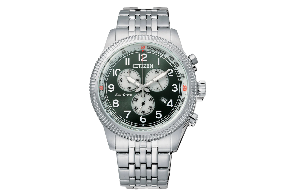 CITIZEN “Forest Steel Chrono” AT2460-89X – Eco-Drive