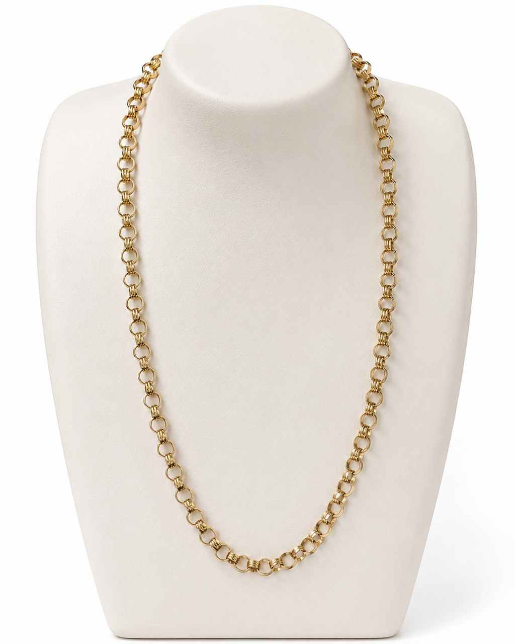 9ct gold Belcher chain 6.2mm 54cm