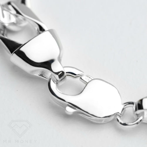 Curb Link Sterling Silver Chain Bracelet