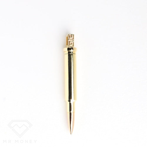 Custom Bullet Pendant With Hidden Compartment Two Tone