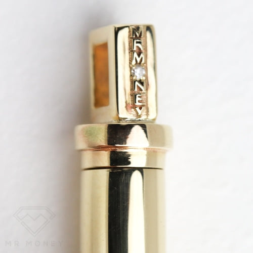 Custom Bullet Pendant With Hidden Compartment Two Tone