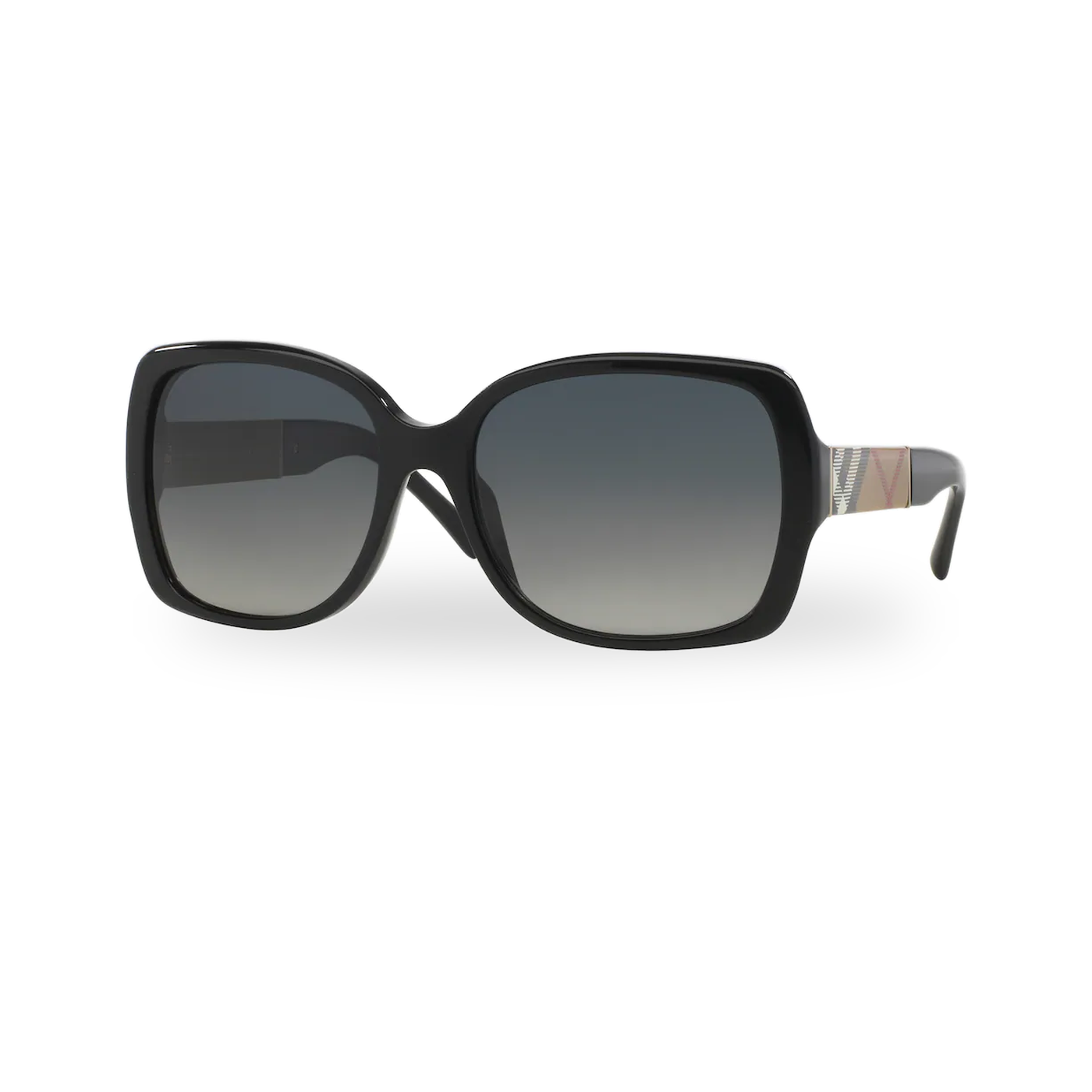 Burberry BE4160 Sunglasses in Black with Polarized Grey Gradient lenses - transparent supplier photo with soft shadow