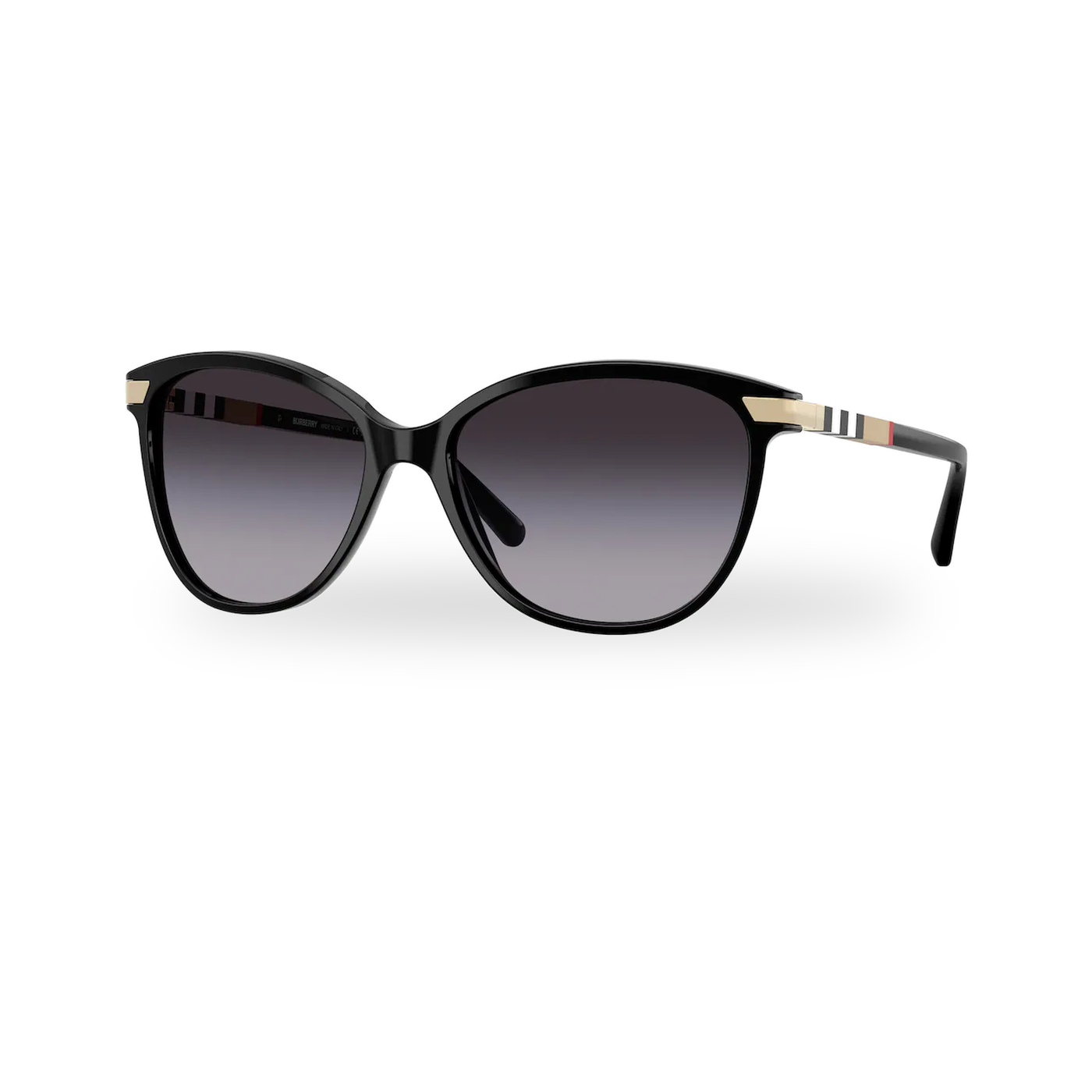 Burberry BE4216 Sunglasses in Black with Grey Gradient lenses - transparent supplier photo with soft shadow