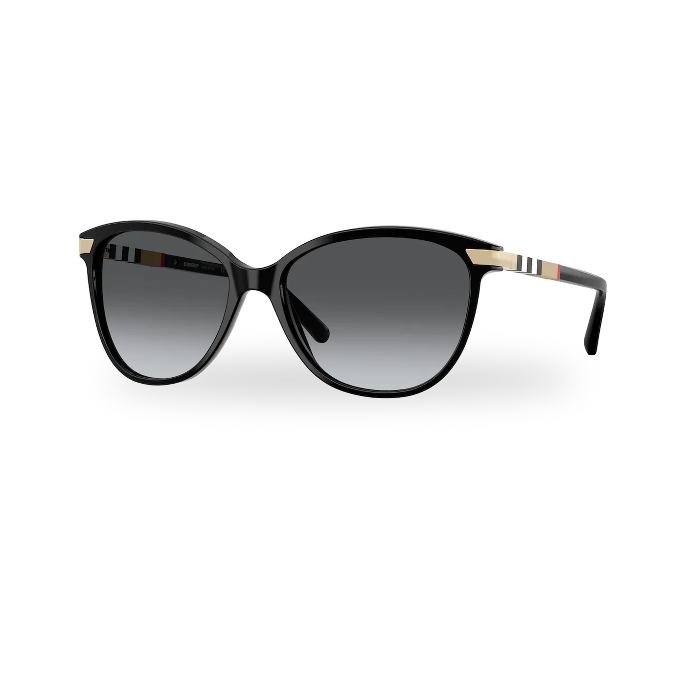 Burberry BE4216 Sunglasses in Black with Polarized Grey Gradient lenses - transparent supplier photo with soft shadow
