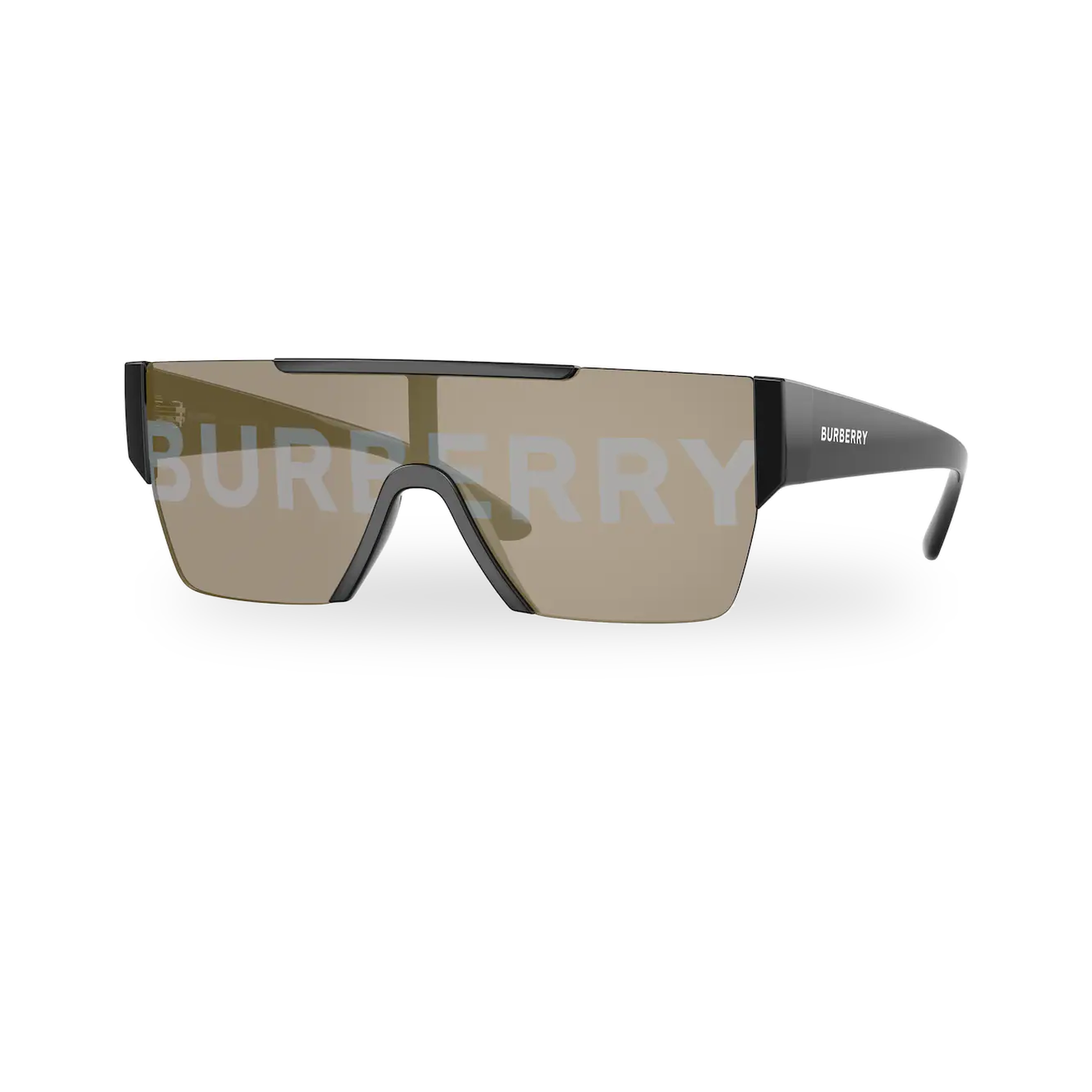 Burberry BE4291 Sunglasses in Black with Grey Printed Burberry Silver/Gold lenses - transparent supplier photo with soft shadow