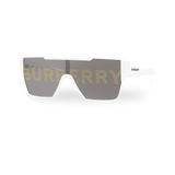 White / Grey Printed Burberry Silver/Gold2
