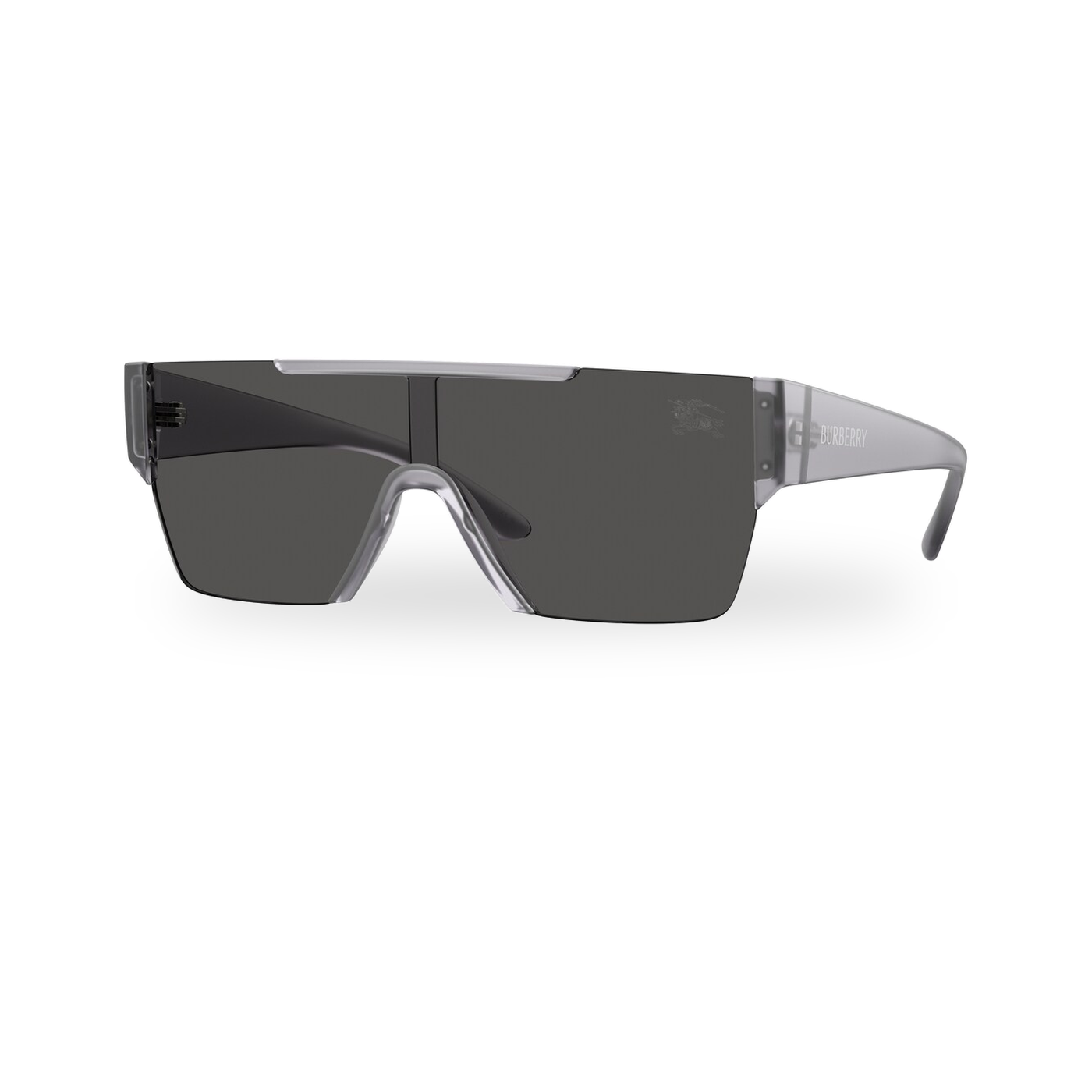 Burberry BE4291 Sunglasses in Transparent Matte Grey with Dark Grey lenses - transparent supplier photo with soft shadow