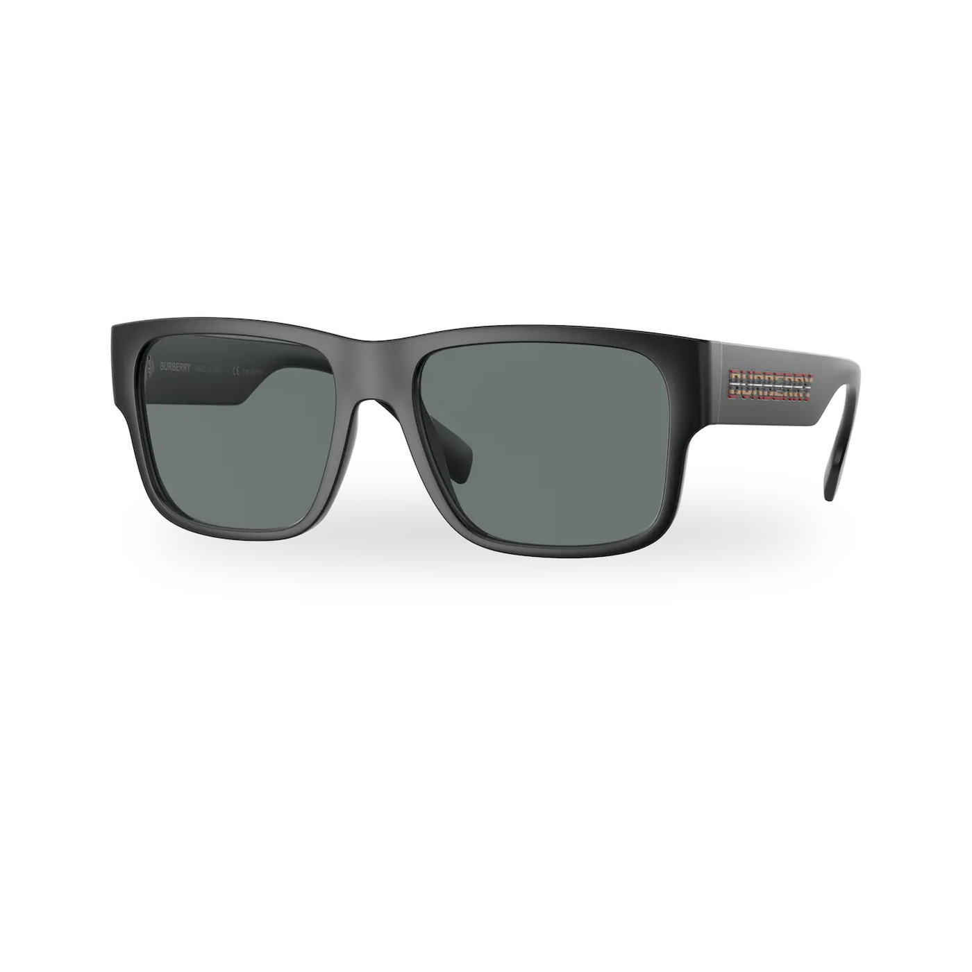 Burberry BE4358 Knight Sunglasses in Matte Black with Polarized Dark Grey lenses - transparent supplier photo with soft shadow