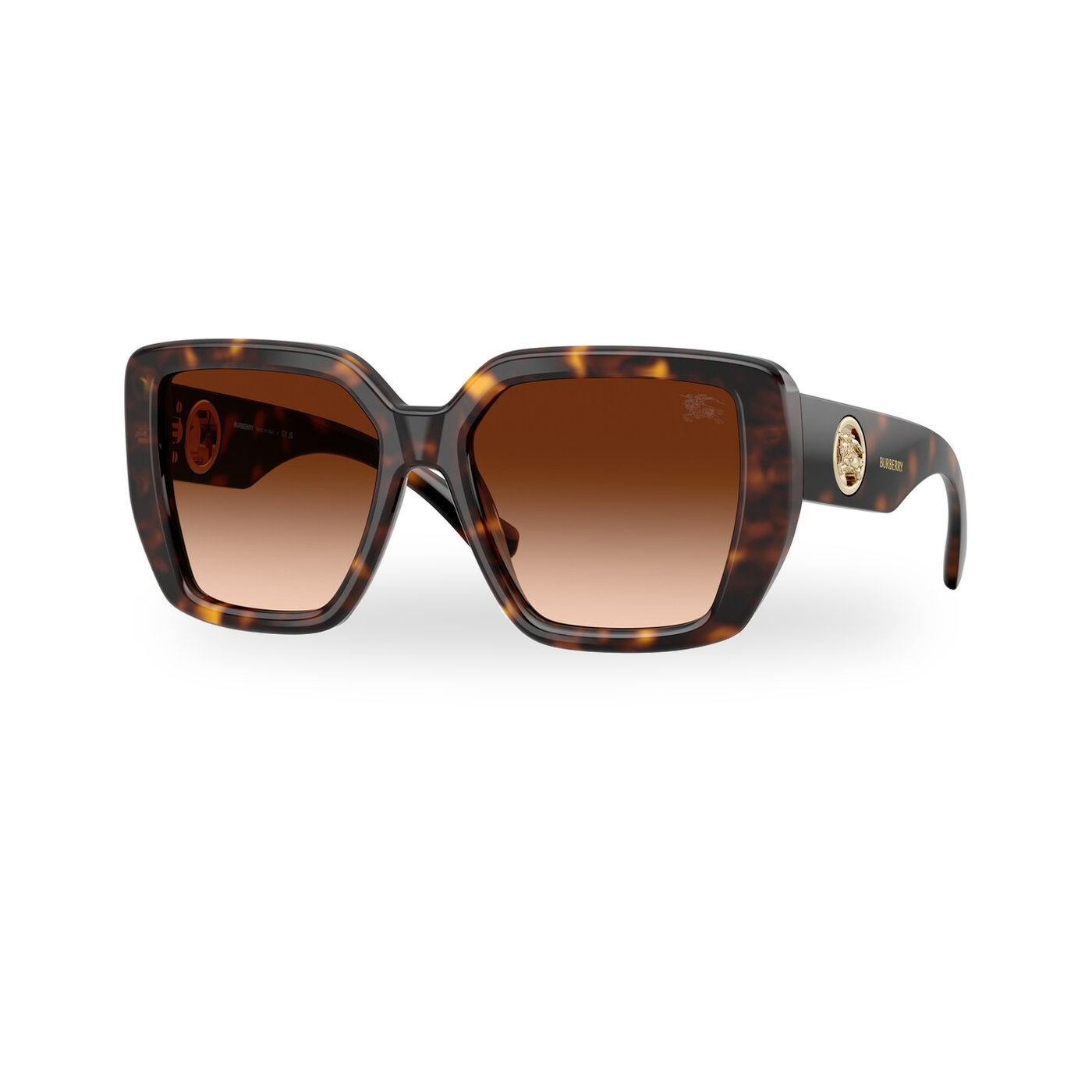 Burberry BE4471F Sunglasses in Dark Havana with Brown Gradient lenses - transparent supplier photo with soft shadow