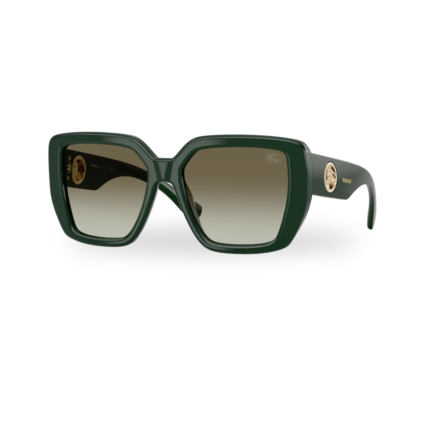 Burberry BE4471F Sunglasses in Green with Green Gradient lenses - transparent supplier photo with soft shadow