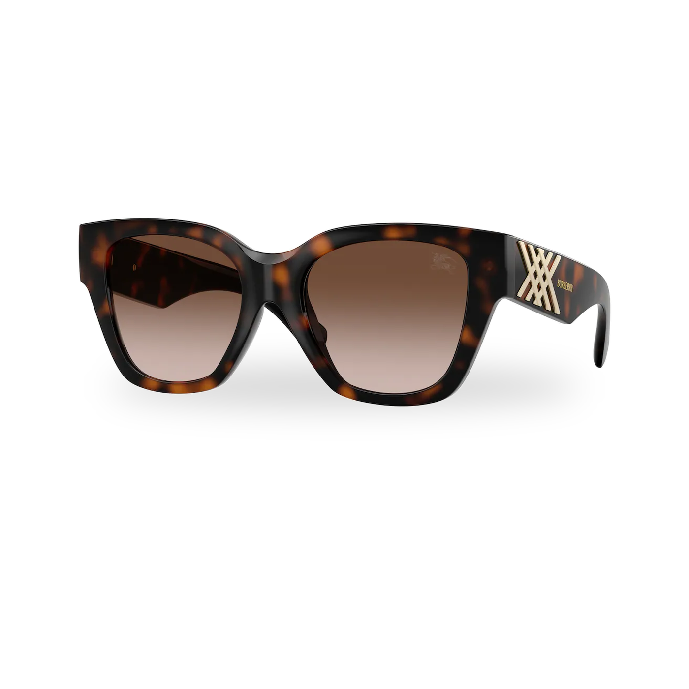 Burberry BE4489U Sunglasses in Dark Havana with Brown Gradient lenses - transparent supplier photo with soft shadow