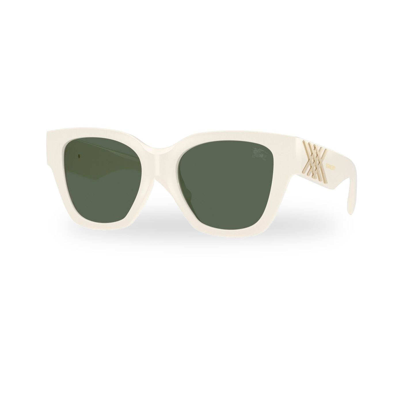Burberry BE4489U Sunglasses in White with Dark Green lenses - transparent supplier photo with soft shadow