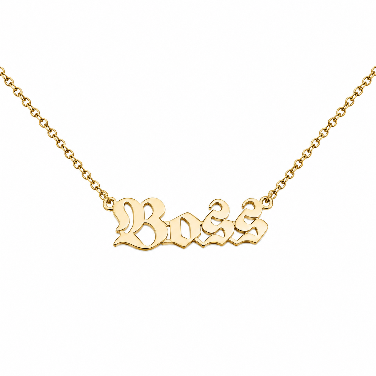 9ct Gold Boss Necklace