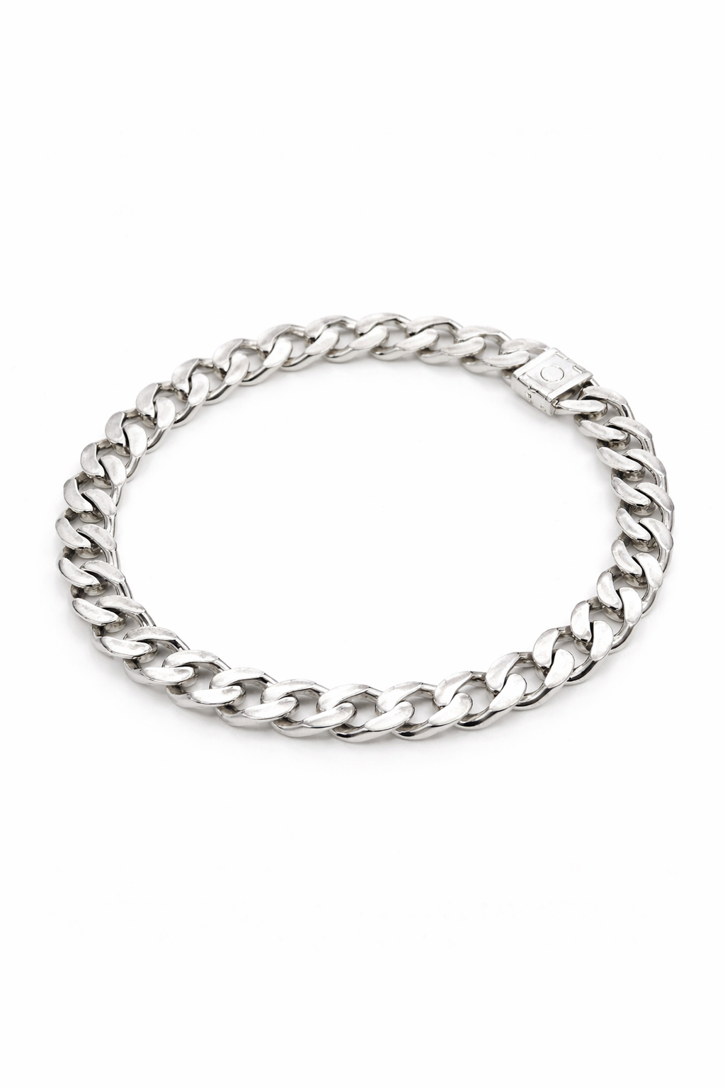 Sterling Silver Cuban Link Bracelet 22cm