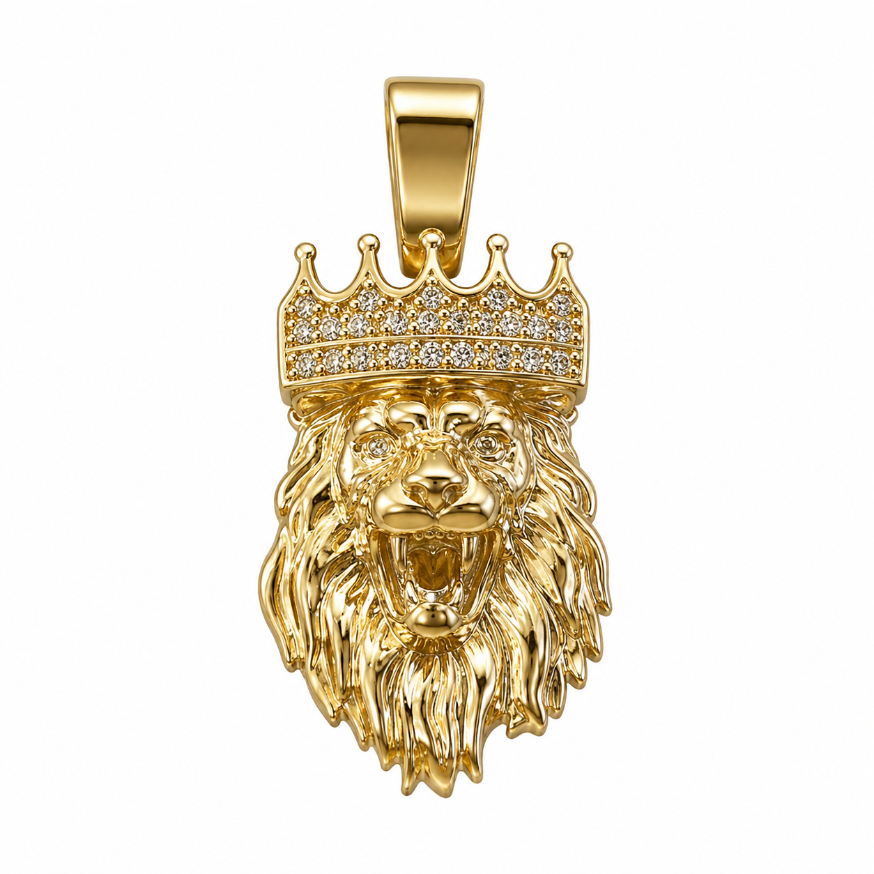 9ct Gold & Diamond Lion King Pendant