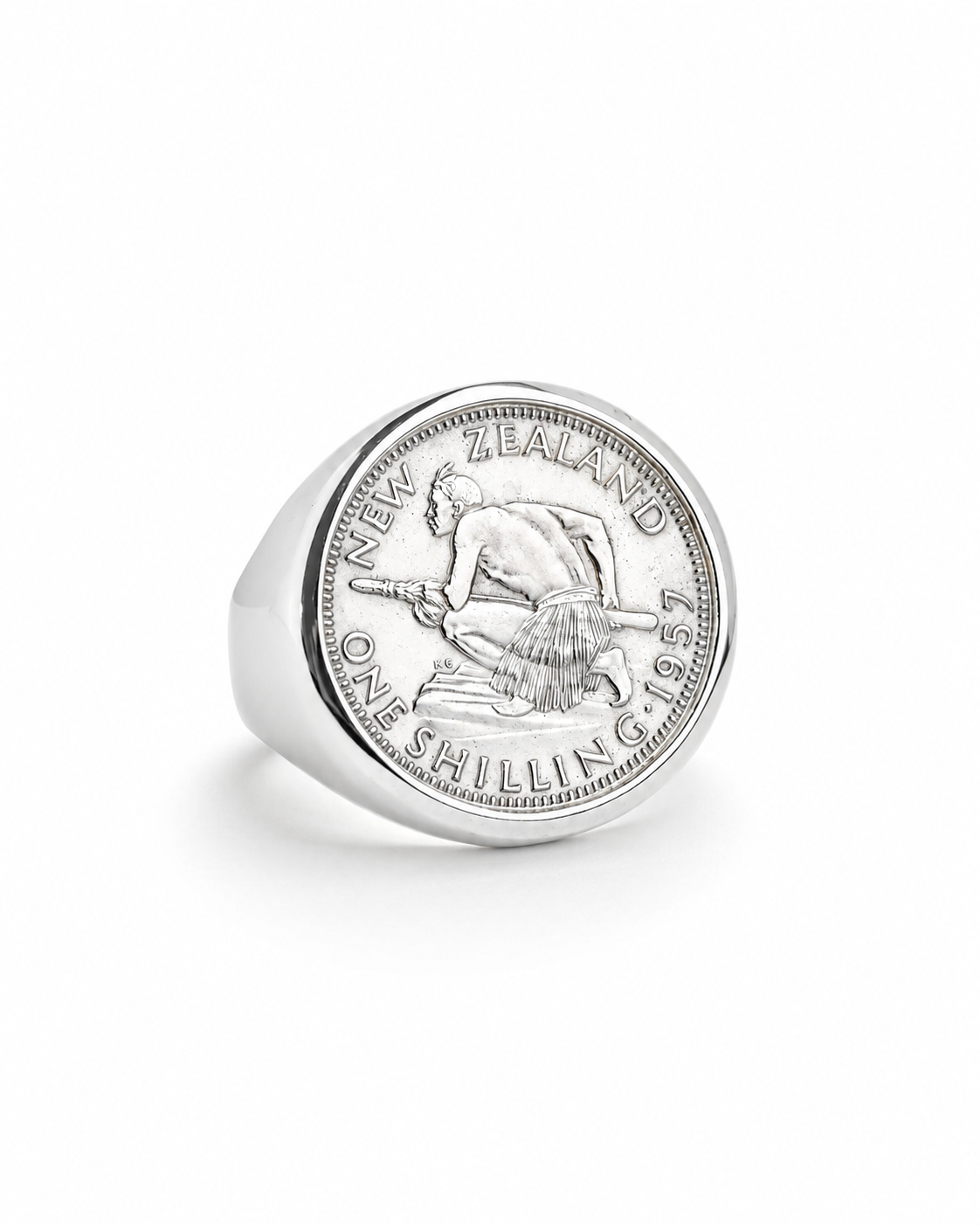 Sterling Silver Shilling Coin Ring
