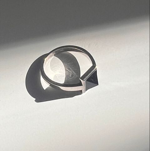 Stolen Girlfriends Club Onyx Pyramid Ring