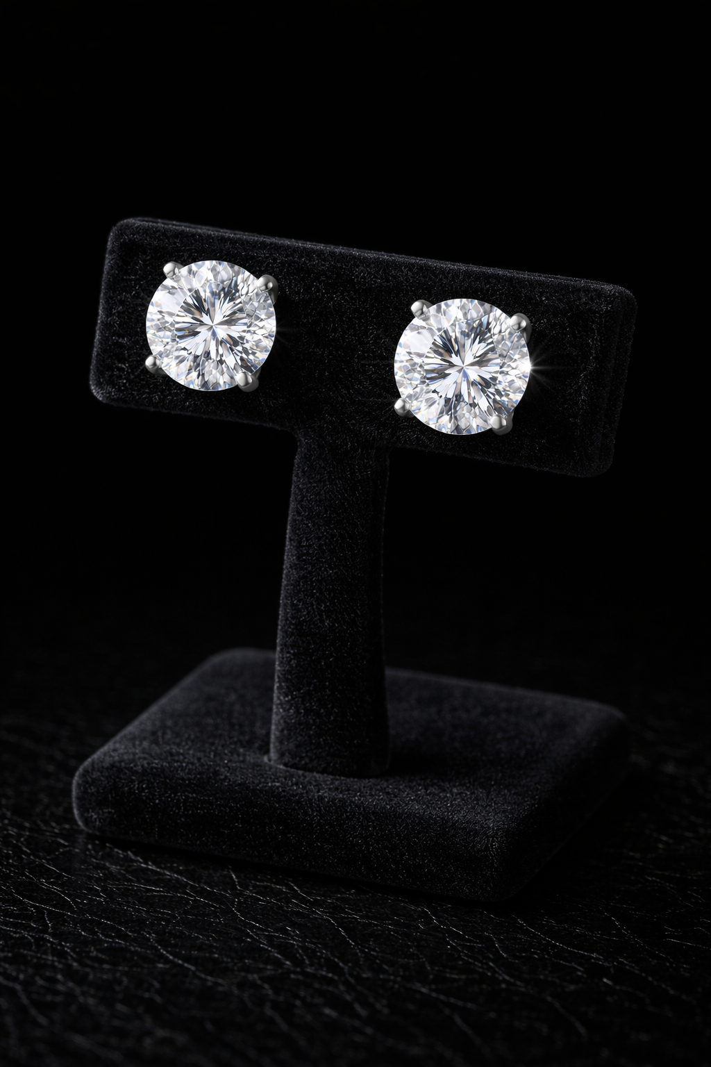 Detail view of 9ct Gold 2cts Diamond Studs from Mr Money NZ