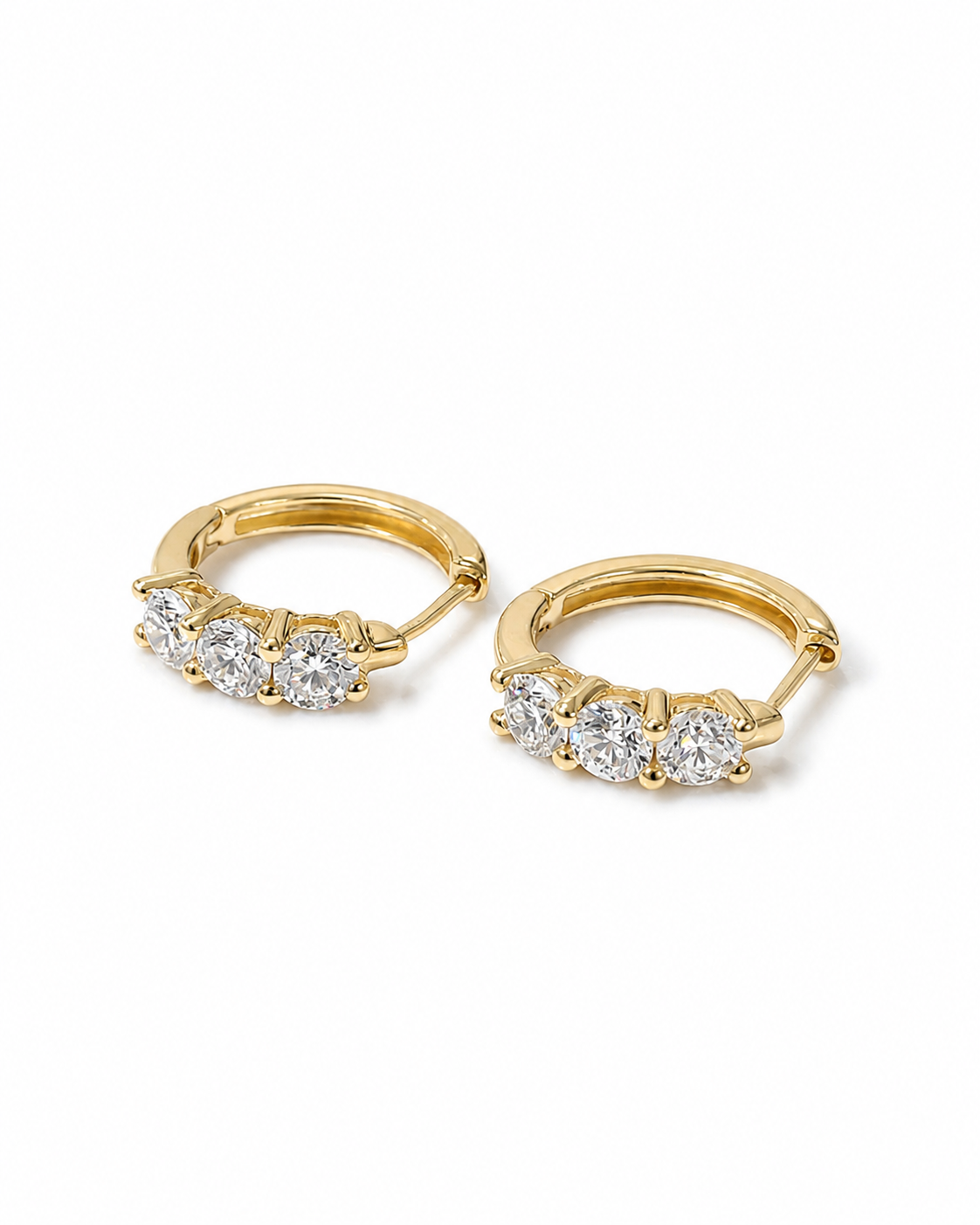 9ct Earrings 3cts Diamonds