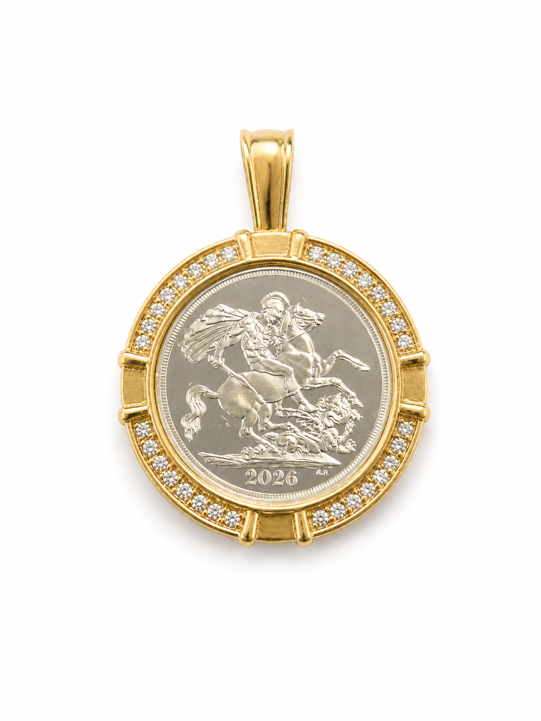 Full Sovereign Silver 9ct Frame