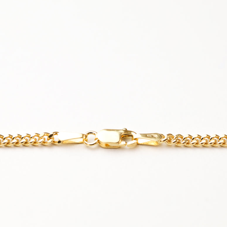 9ct Gold Curb Link Chain 45cm 70 Gauge