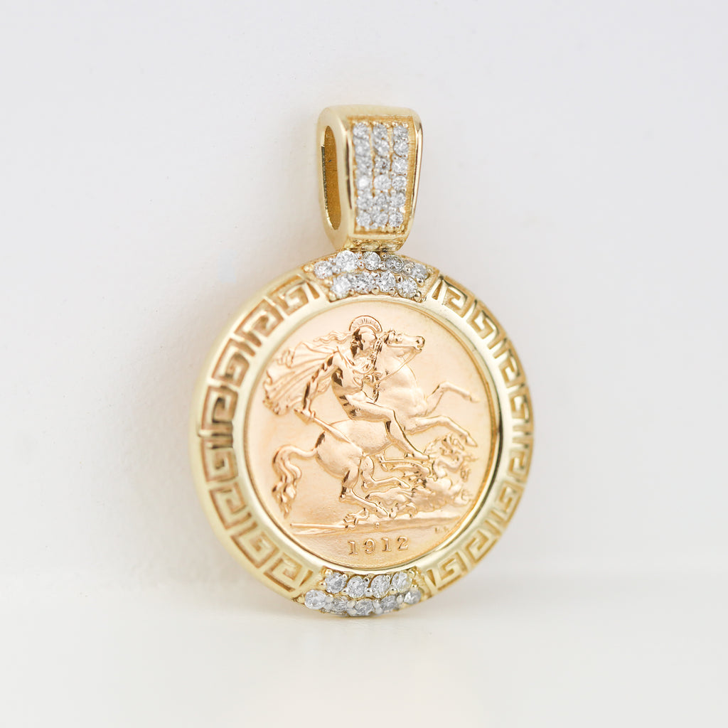 Greek Key Diamond Odyssey Pendant