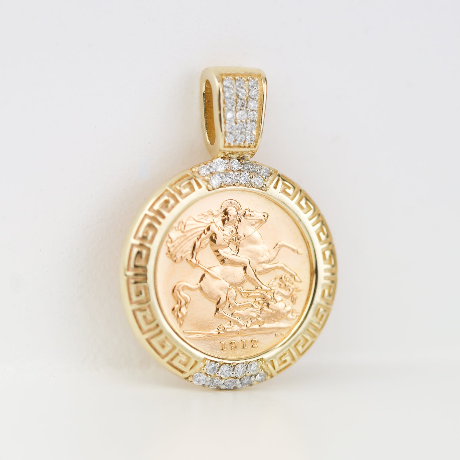 Greek Key Diamond Odyssey Pendant