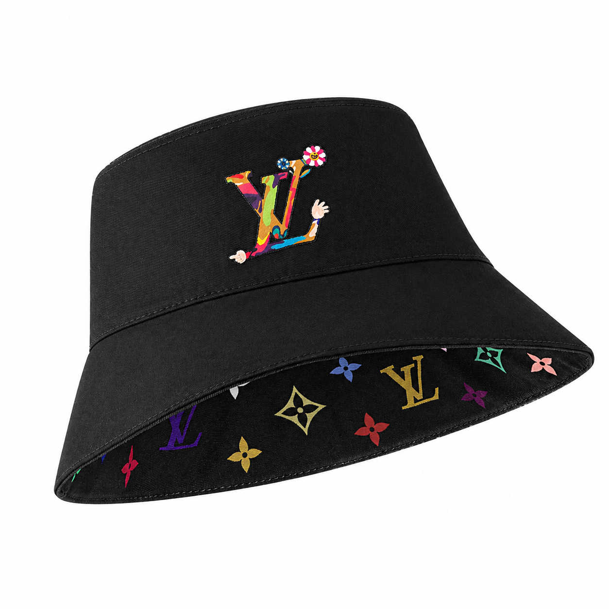 Louis Vuitton x Takashi Murakami Superflat Bucket Hat Multicolour Reversible