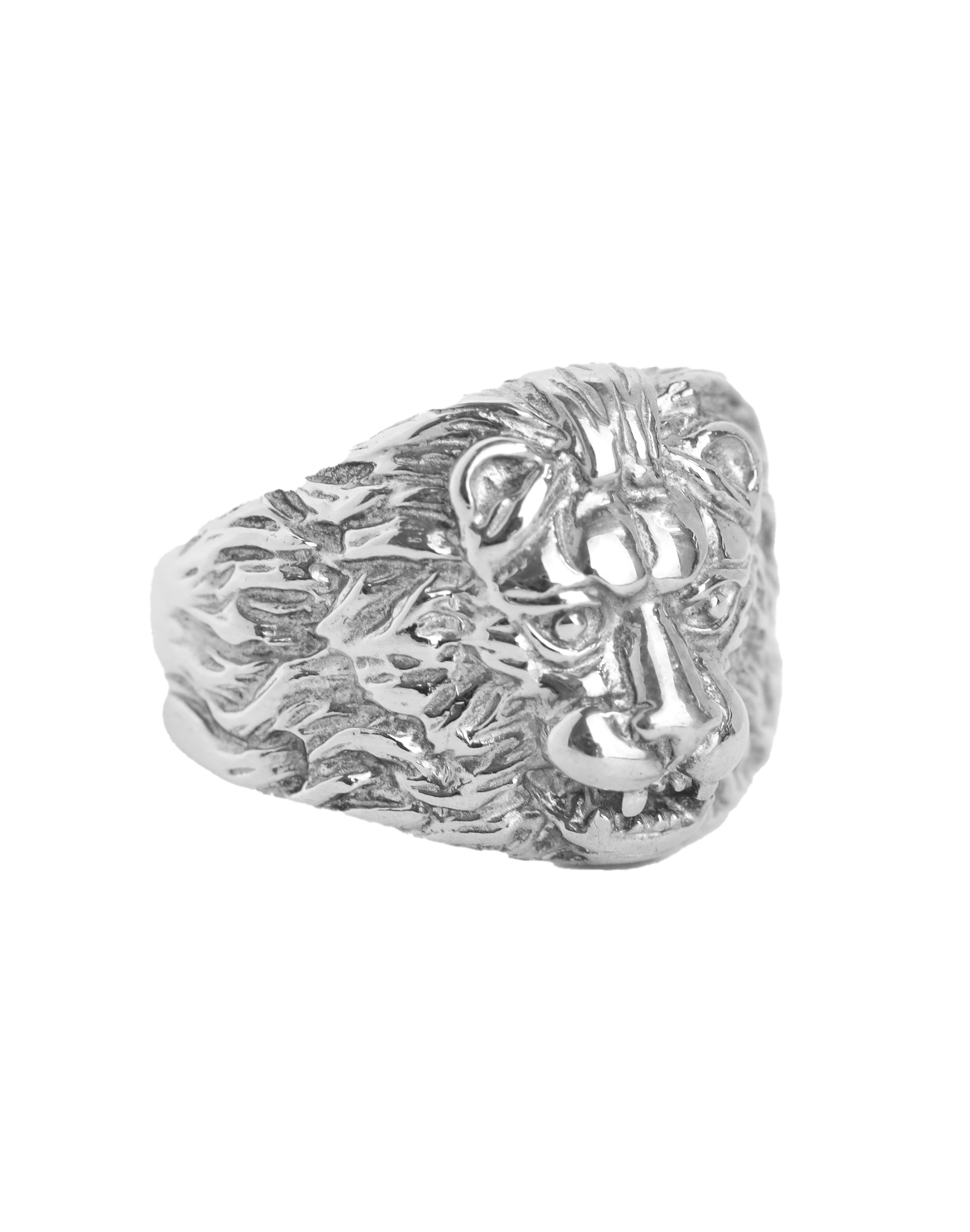 Sterling Silver Lion Ring