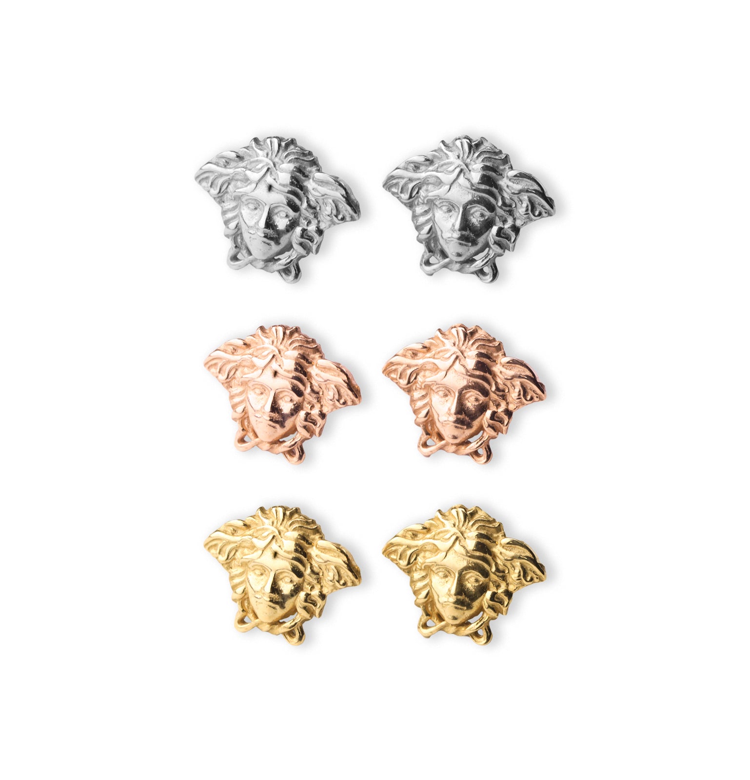 9ct Gold Medusa Earrings