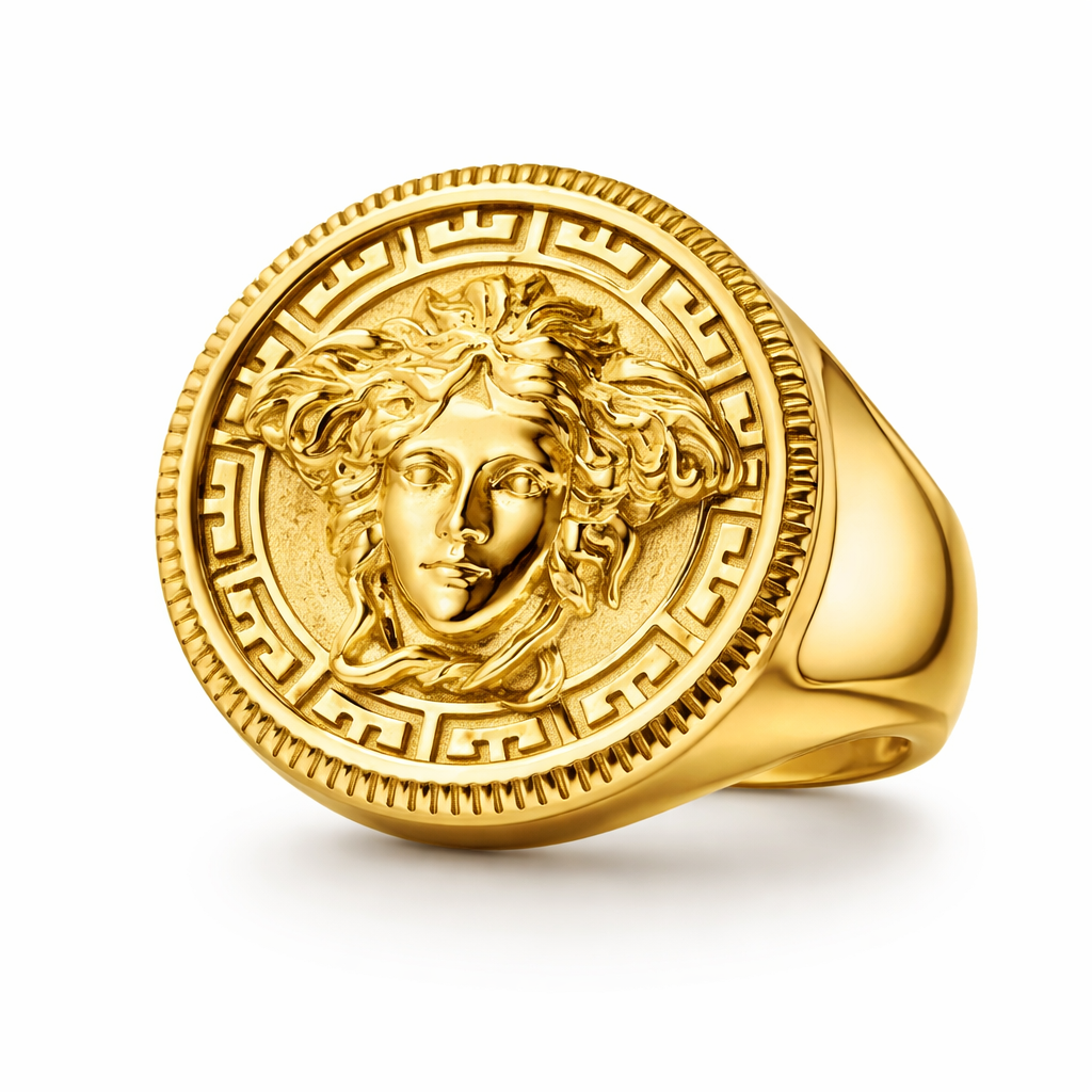 9ct Gold Mythology Medusa Ring