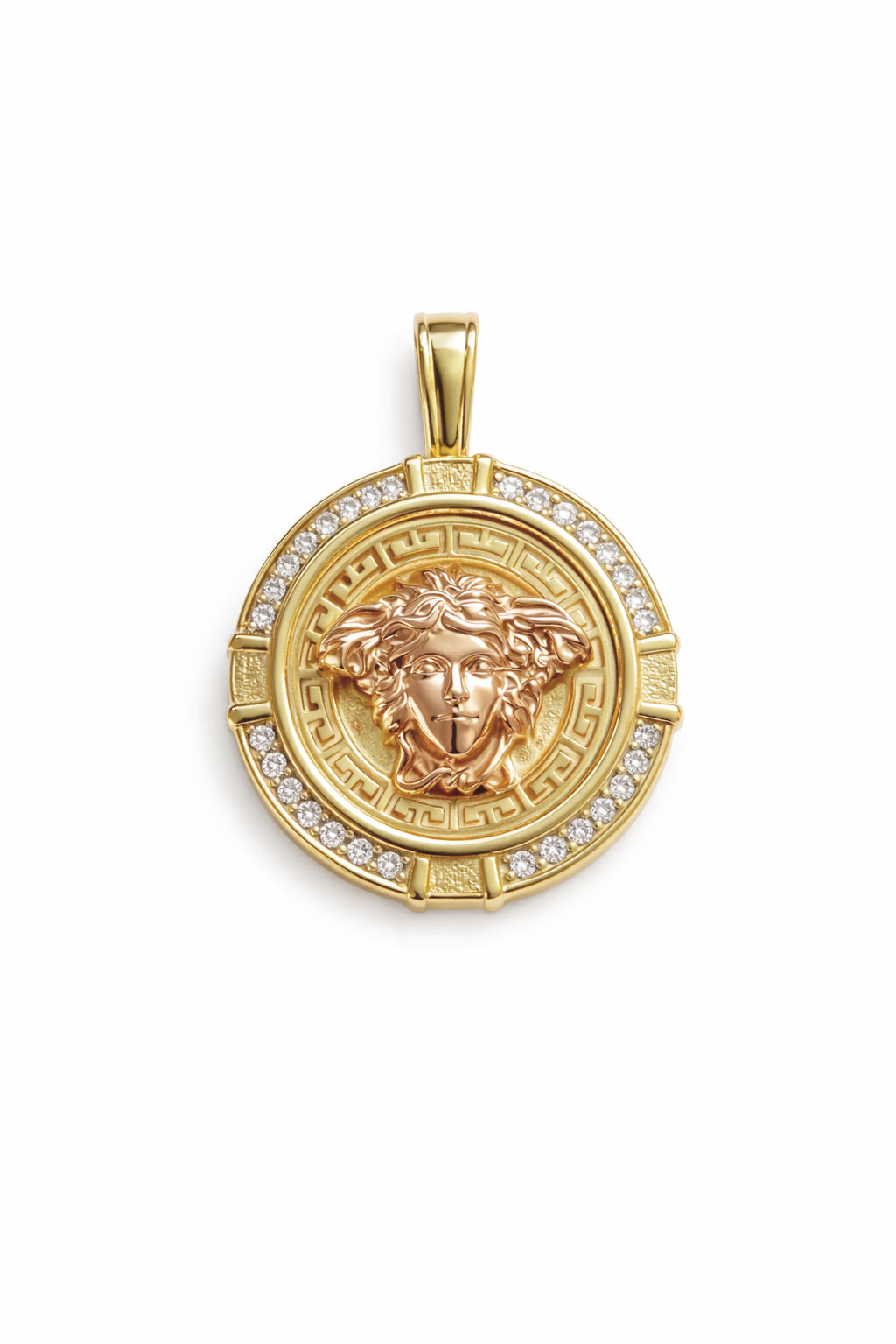 9ct Mythology Medusa Pendant Two Tone
