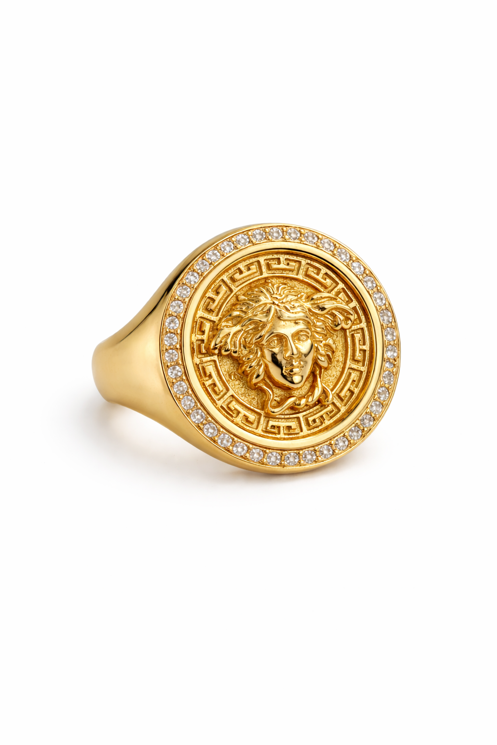 9ct Mythology Medusa Ring With Diamonds