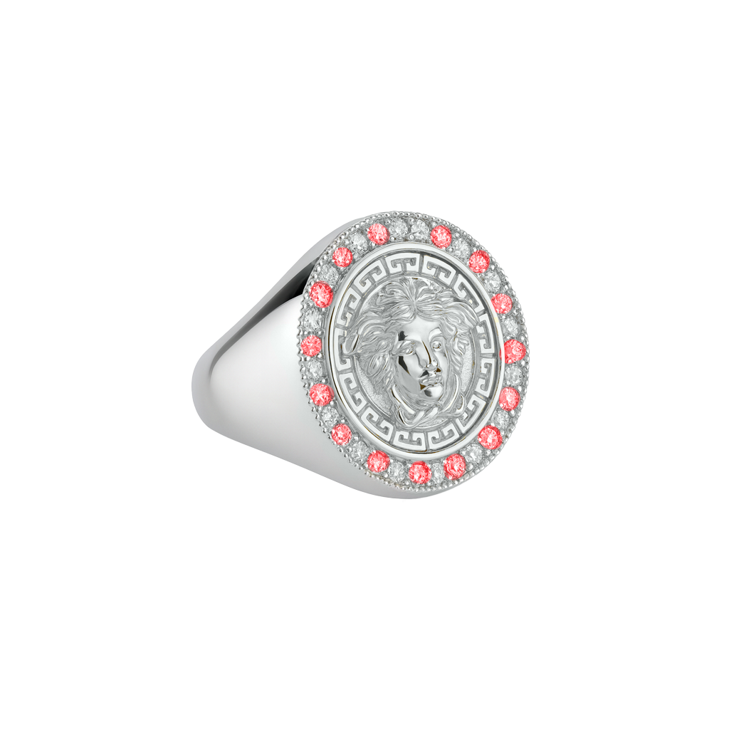 Sterling Silver CZ Medusa Ring