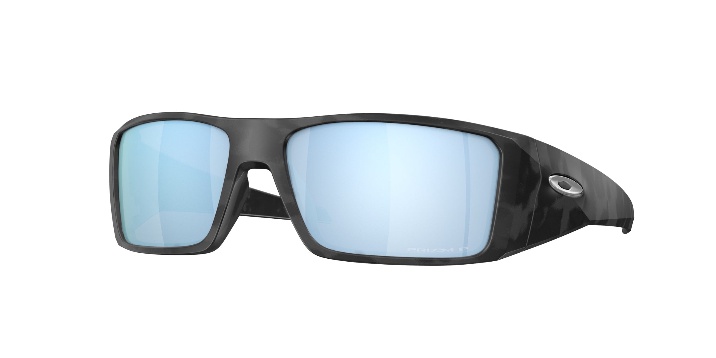 Oakley 0OO9231 Heliostat Sunglasses in Matte black camo with Prizm deep water polarized lenses