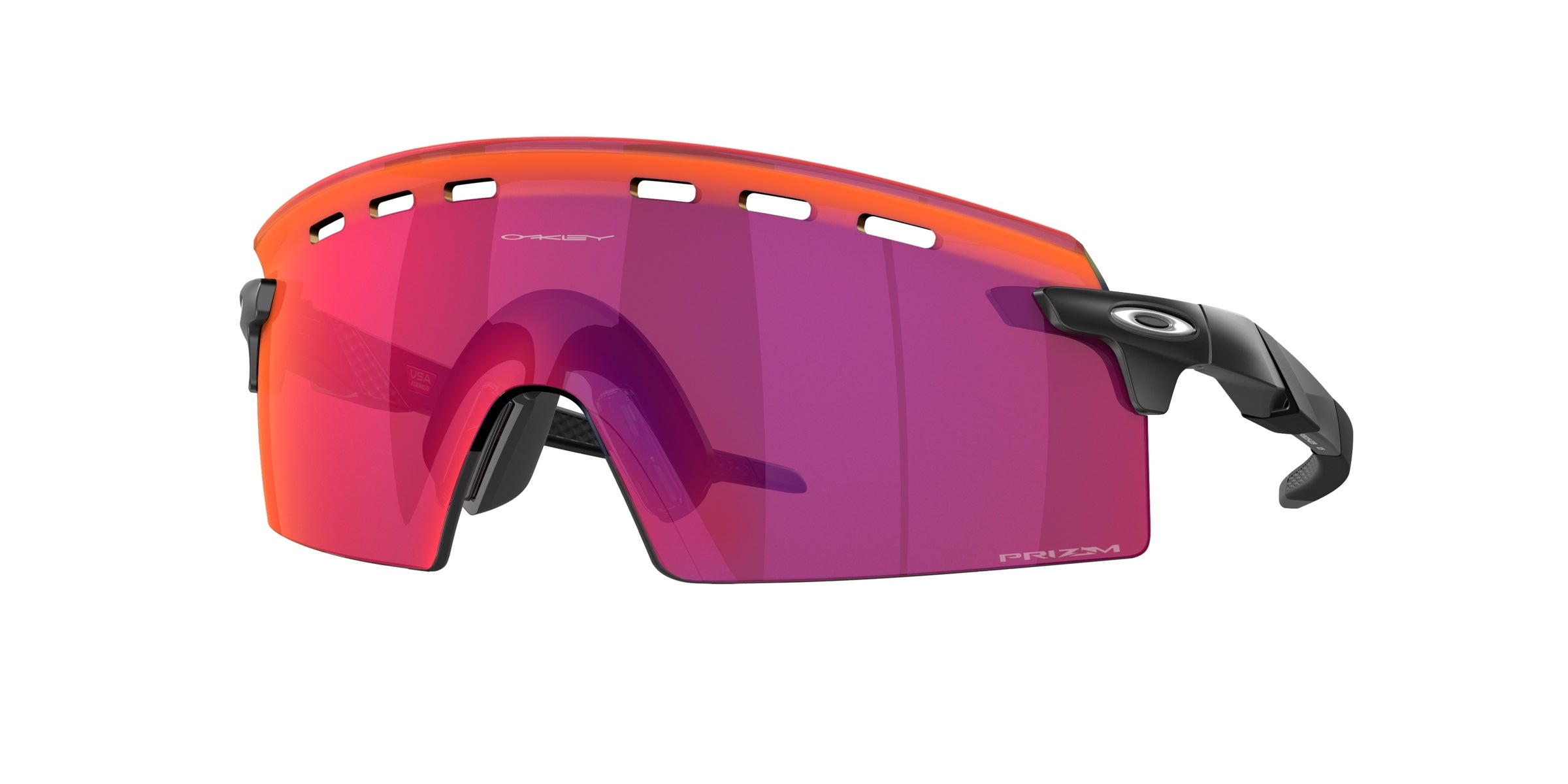 Oakley 0OO9235 Encoder Strike Vented Sunglasses in Matte black with Prizm road lenses