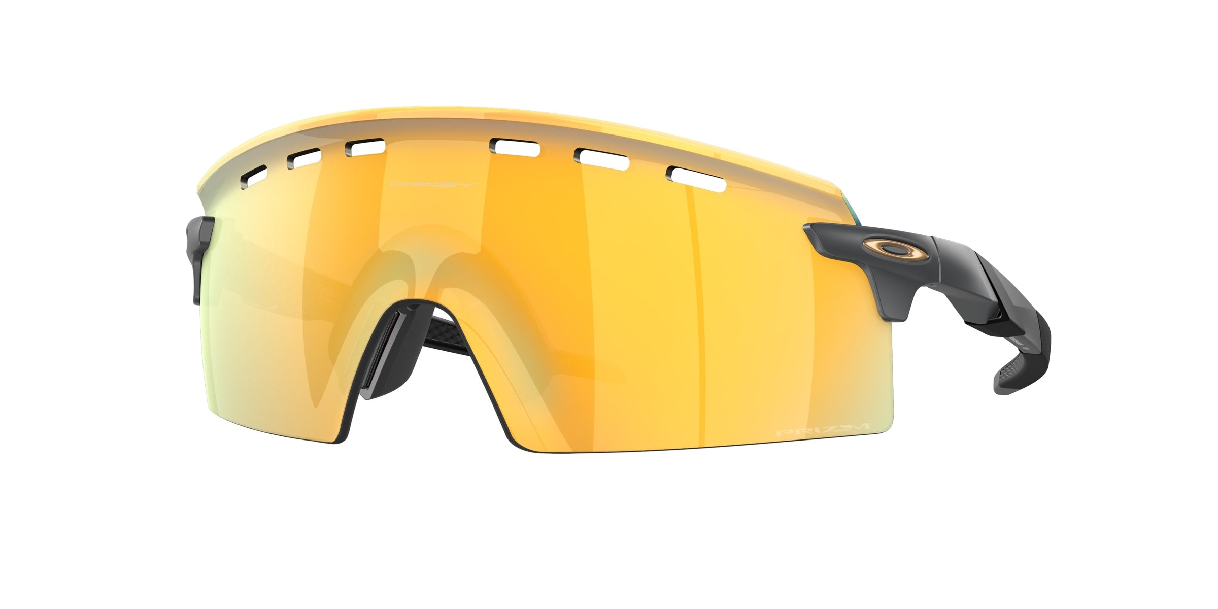 Oakley 0OO9235 Encoder Strike Vented Sunglasses in Matte carbon with Prizm 24k lenses