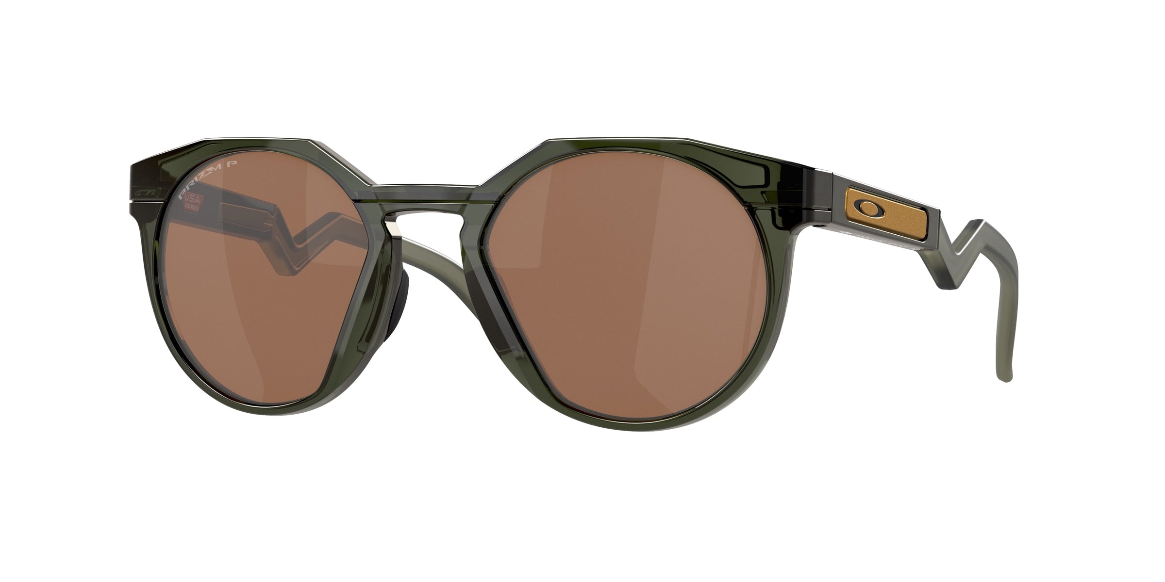 Oakley 0OO9242 HSTN Sunglasses in Olive ink with Prizm tungsten polarized lenses