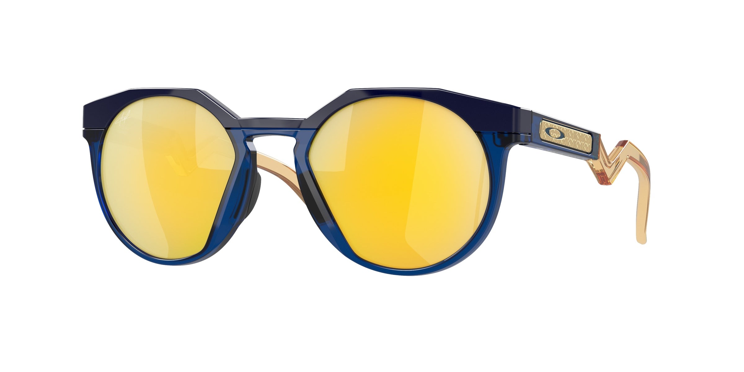 Oakley 0OO9242 HSTN Sunglasses in Navy/transparent blue with Prizm 24k polarized lenses