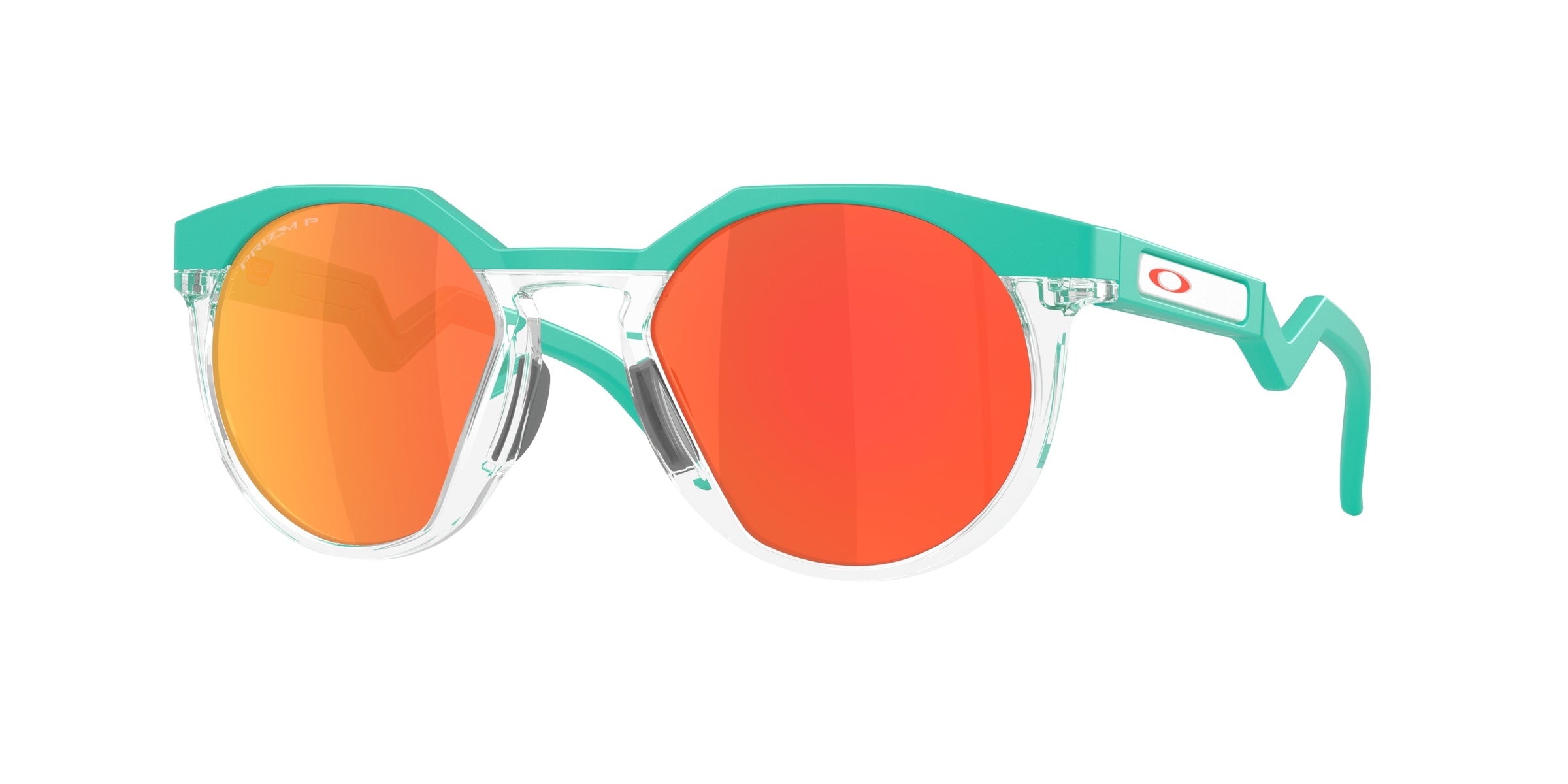 Oakley 0OO9242 HSTN Sunglasses in Celeste with Prizm ruby polarized lenses
