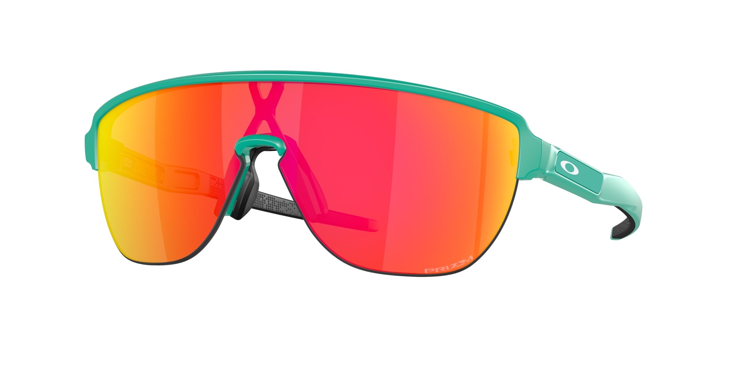 Oakley 0OO9248 Corridor Sunglasses in Matte celeste with Prizm ruby lenses