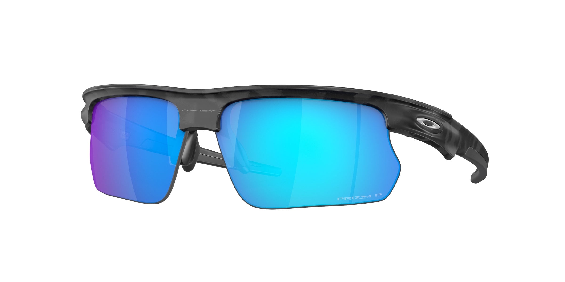 Oakley 0OO9400 Bisphaera Sunglasses in Matte grey camo with Prizm sapphire polarized lenses