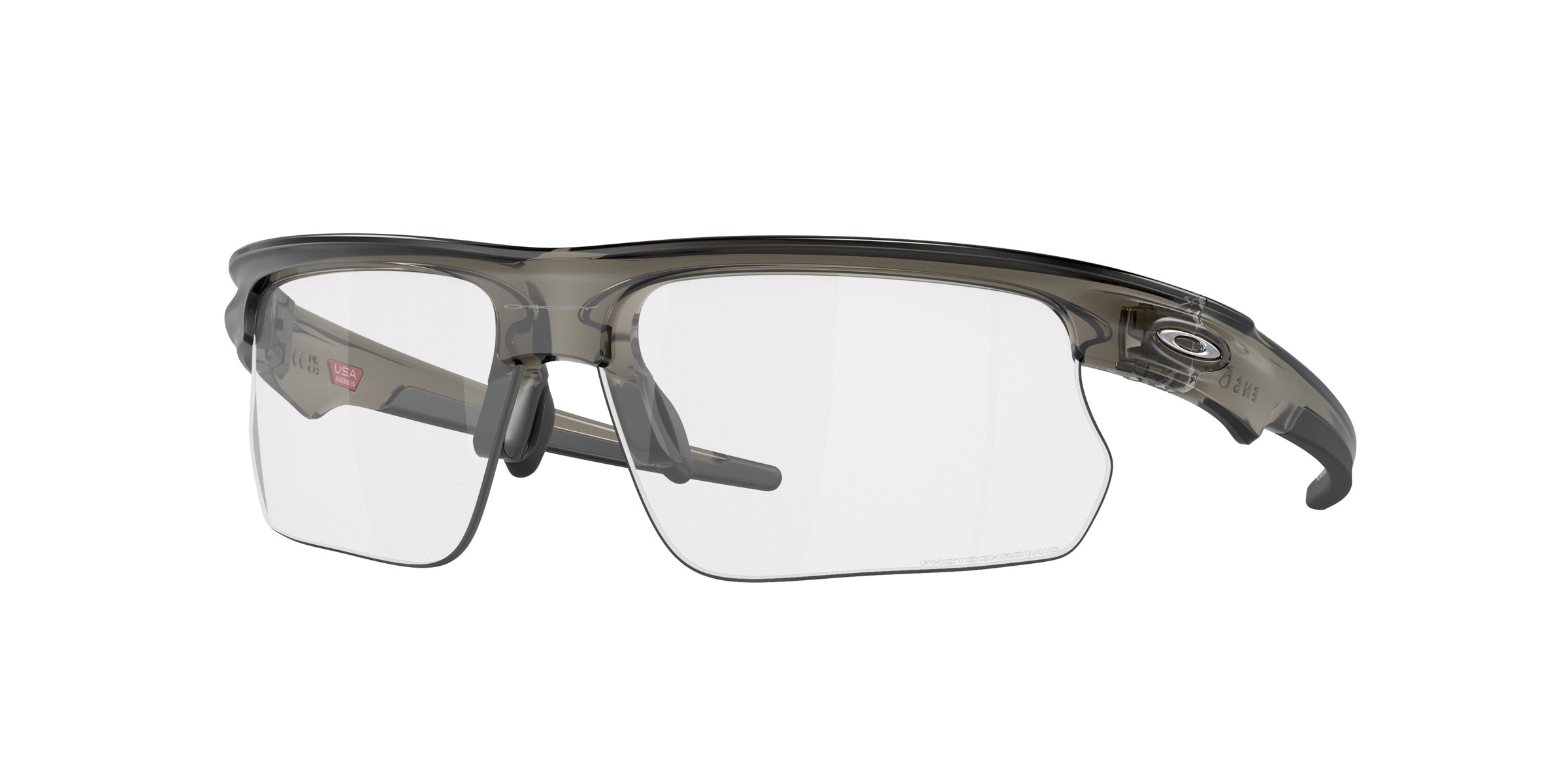 Oakley 0OO9400 Bisphaera Sunglasses in Grey smoke with Clear to black iridium photochromic lenses