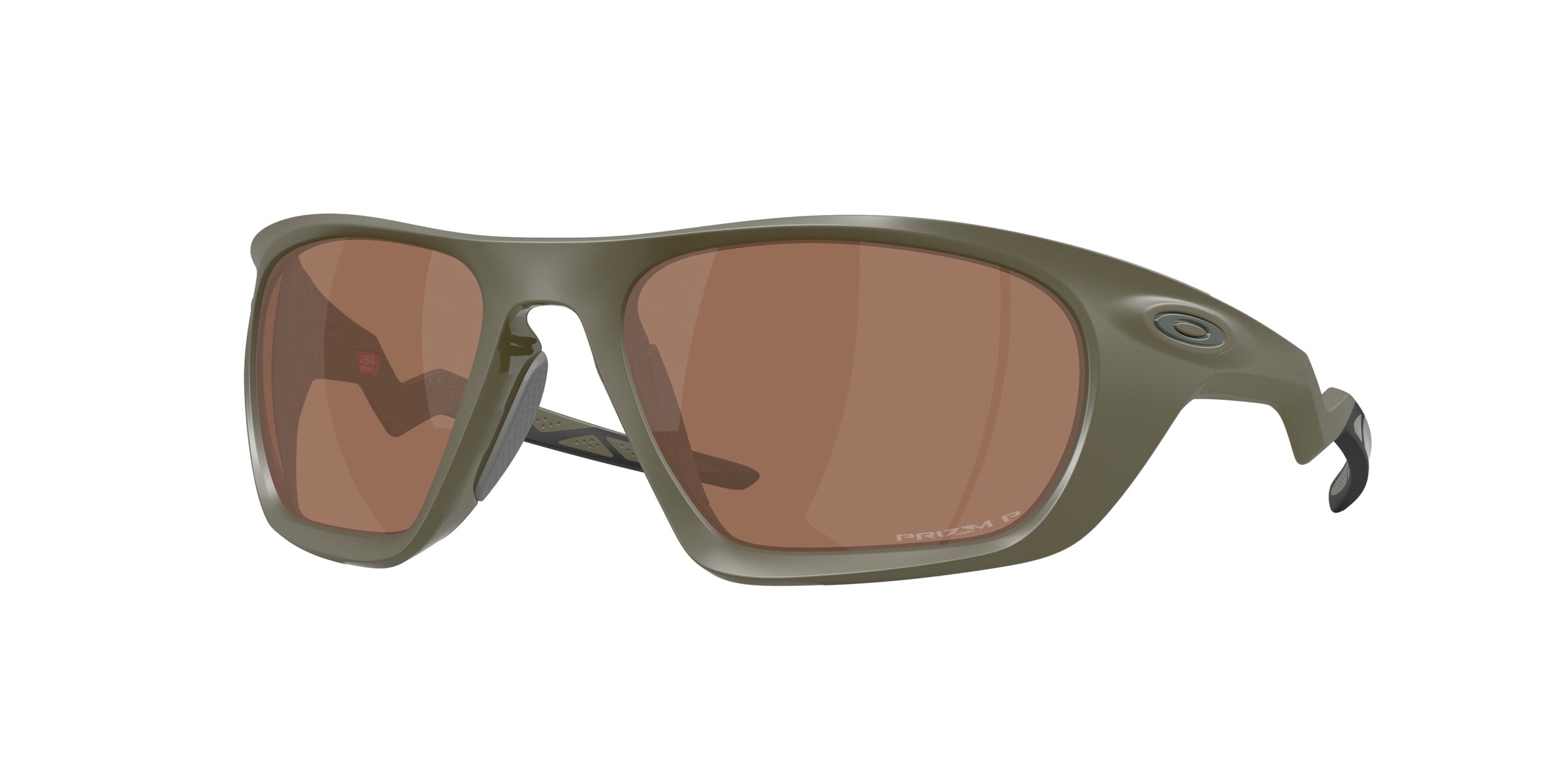 Oakley 0OO9431 Lateralis Sunglasses in Matte moss with Prizm tungsten polarized lenses