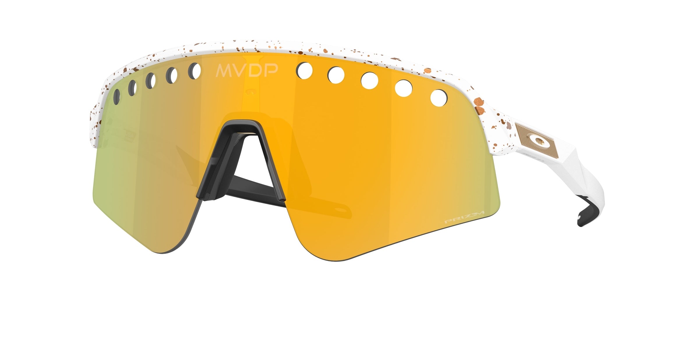 Oakley 0OO9465 Sutro Lite Sweep Sunglasses in Red/gold splatter with Prizm 24k lenses