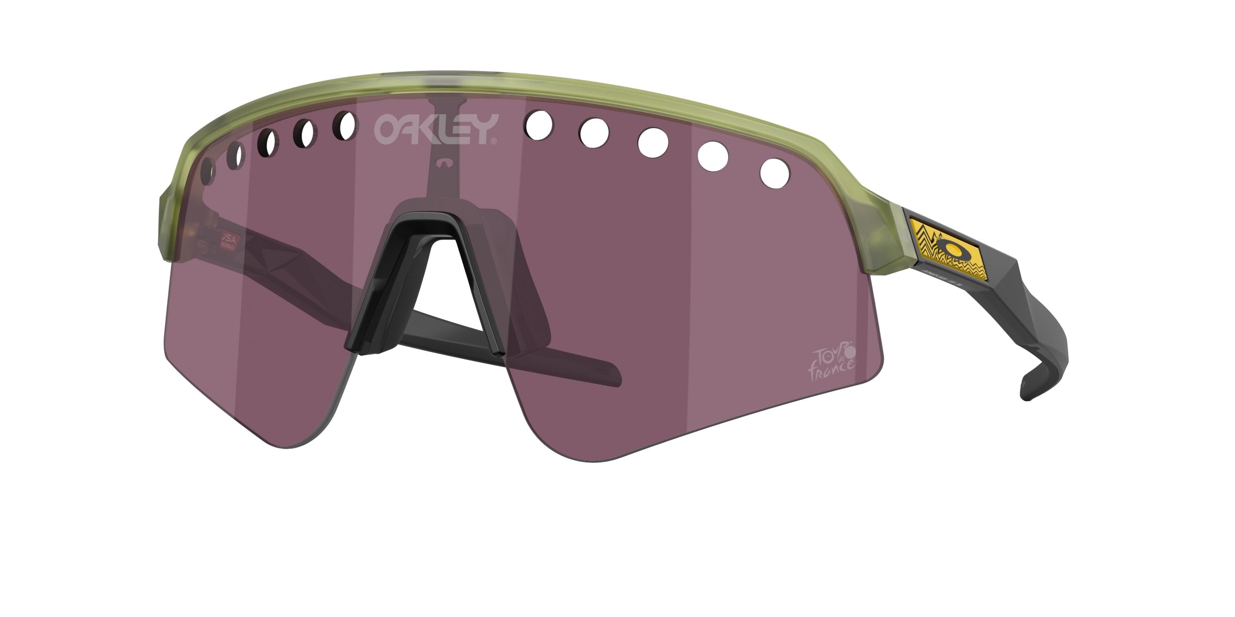 Oakley 0OO9465 Sutro Lite Sweep Sunglasses in Transparent fern with Prizm road black lenses