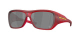 Matte transparent red / Prizm black
