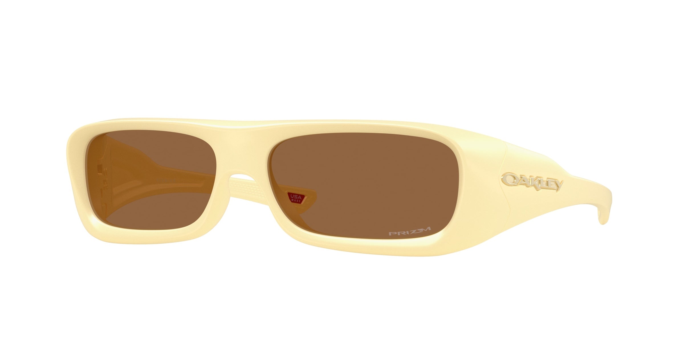 Oakley 0OO9520 Permian Sunglasses in Matte yellow milkshake with Prizm bronze lenses