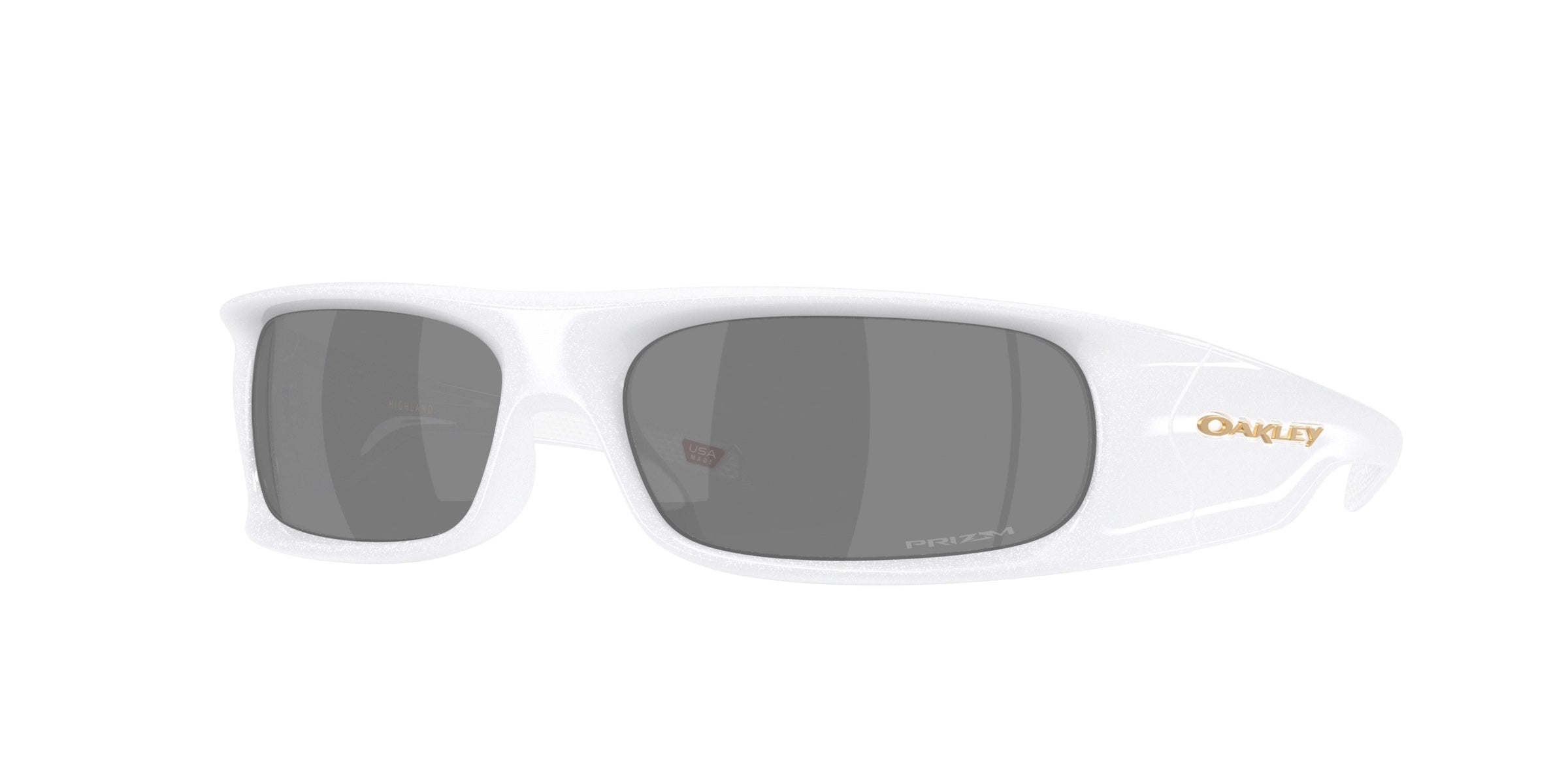 Oakley 0OO9522 Highland Sunglasses in Pearlised white with Prizm black lenses